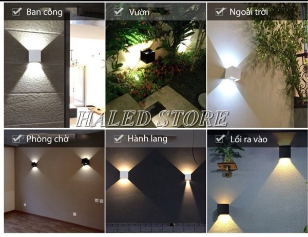 Đèn LED chiếu sáng dân dụng gắn tường Đèn LED chiếu sáng dân dụng gắn tường
