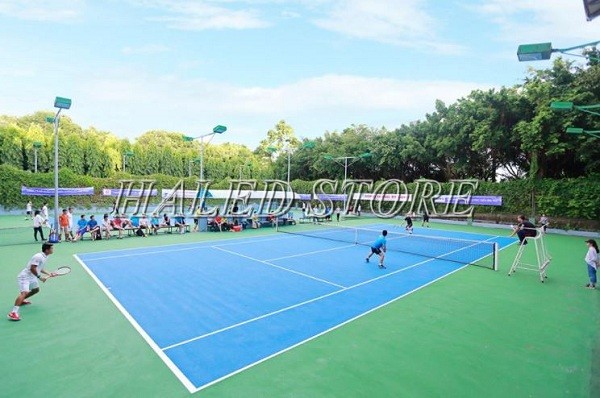 Bố trí đèn sân cầu lông ngoài trời