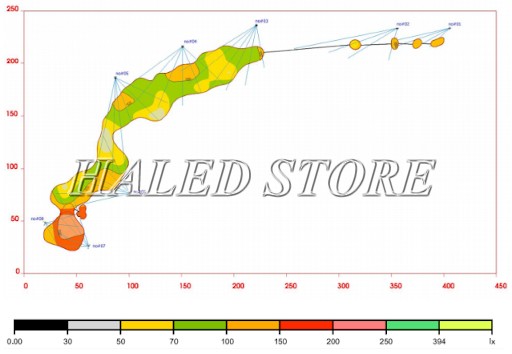 Bản vẽ hrrj thống chiếu sáng sân golf