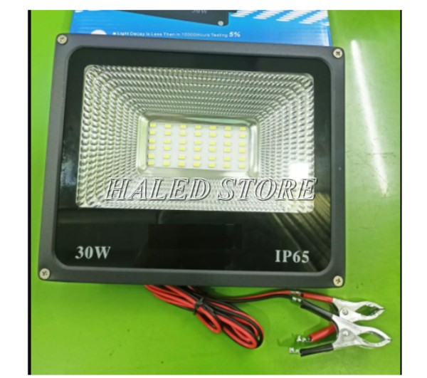 Đèn pha LED 30w 12V kẹp bình ánh sáng trắng