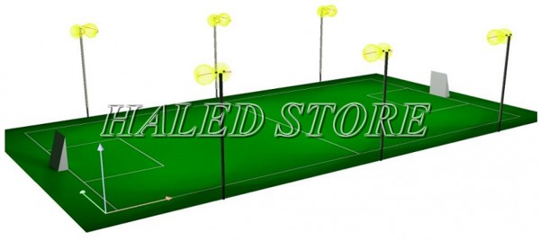 Thiết kế hệ thống chiếu sáng sân khi lên truyền hình