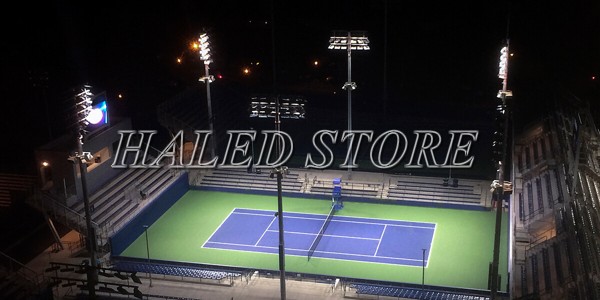 Cách bố trí đèn cho sân tennis hợp lý