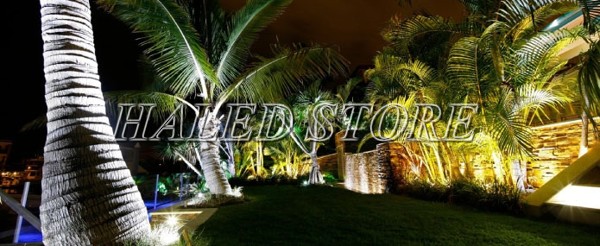 Ứng dụng chiếu sáng sân vườn của đèn pha LED HLDAFL6-50