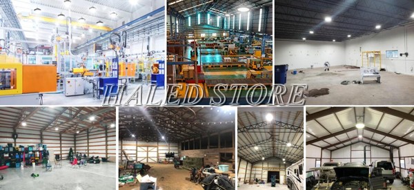 Ứng dụng của đèn LED nhà xưởng HLDA BUFO1-240